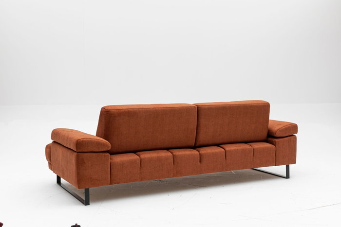 Atelier Del Sofa Sofá-cama 3 Plazas Mustang Naranja Estilo Industrial Hotelero